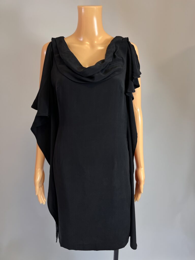 Simple Urban Couture sukienka damska  100% jedwab czarna