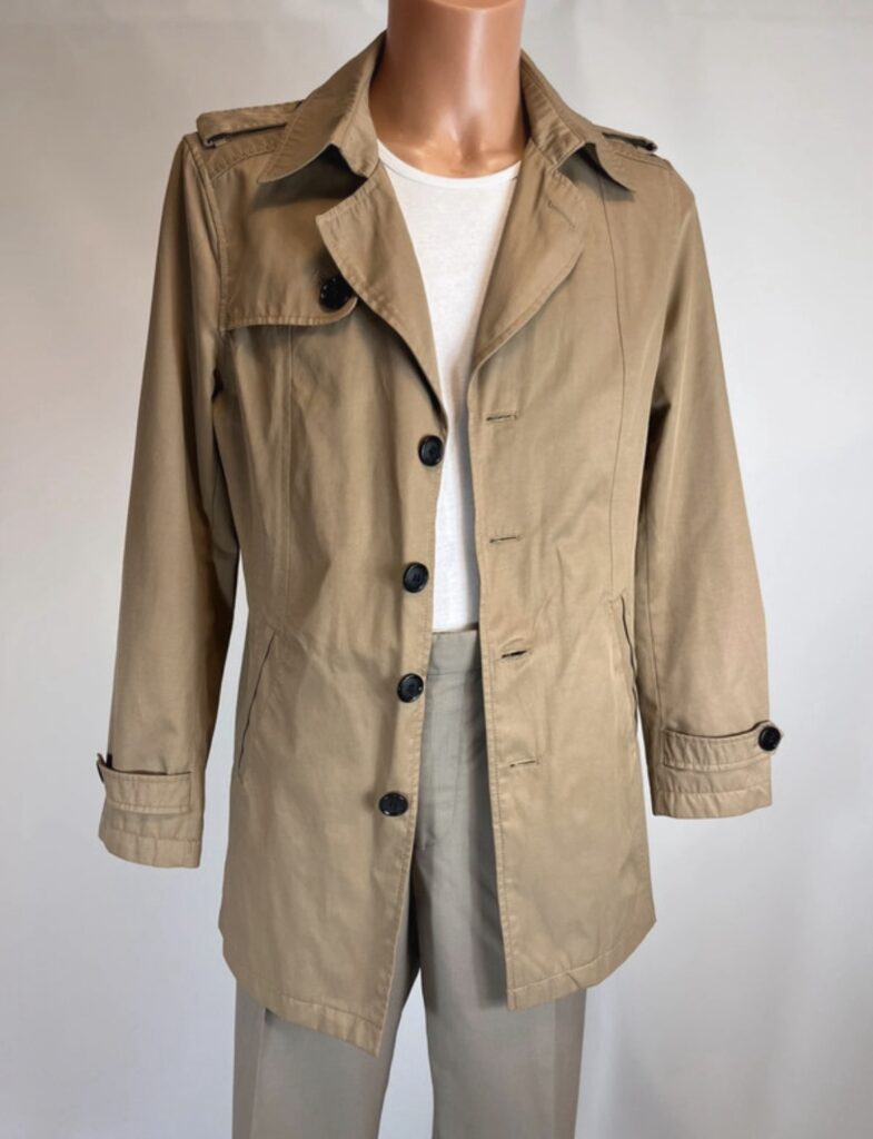 Selected Homme Adams – męski trencz beżowy camel, rozmiar M
