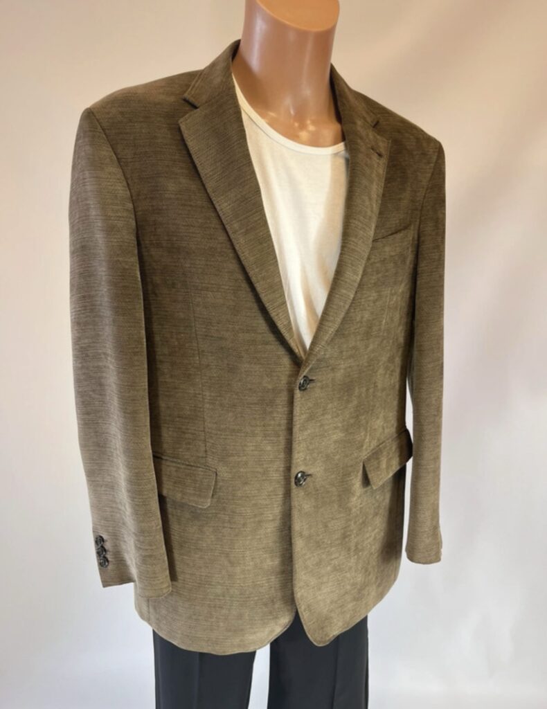 DIGEL The Menswear Concept – męska marynarka strukturalna khaki brąz, 52